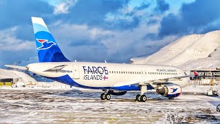 Atlantic Airways A320  RC450 Faroe Islands to Copenhagen [upl. by Alena]