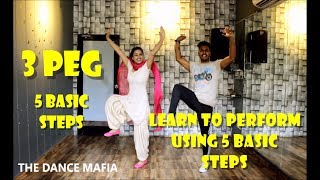 Learn Bhangra on 3 Peg with 5 Basic Steps  5 Basic Steps  3 Peg  wedding dance easy Bhangra [upl. by Neelahs]