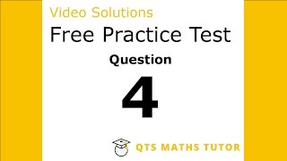 Numeracy skills test practice questions Test 1 – Q4 QTS Maths Tutor [upl. by Ayotnom53]