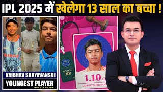 IPL Auction Who is Vaibhav Suryavanshi A 13yearold from Bihar sold to RR for 110 CR [upl. by Apfel]