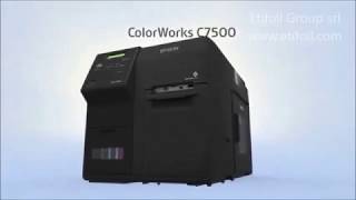 Epson Colorworks C7500 stampante ink jet etichette in bobina [upl. by Nolaj]