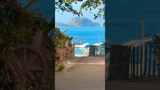 Scenic Island view  Philippines relaxing beach resort [upl. by Menzies149]