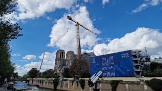 Cathédrale NotreDame de Paris reconstruction Septembre 2024 [upl. by Nyladnarb]