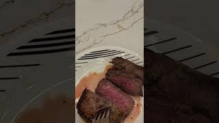 Juicy Steak in Air Fryer yummy juicysteakairfryer youtubeshorts shorts [upl. by Cammie]