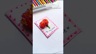 Love card💝diy love flower card💗✨ youtube papercraft flowercard love craft popupcard [upl. by Brookhouse390]