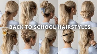 10 CUTE BACK TO SCHOOL HAIRSTYLES 2024 ❤️ [upl. by Nylzor]