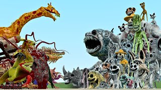 All New Zoochosis Mutant Animals Vs All Zoonomaly Monsters In Garrys Mod [upl. by Harwill]