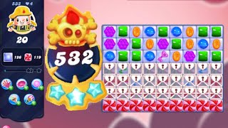 Candy Crush Saga Level 532  No Boosters  Legendary Level  3 Sugar Stars 🌟🌟🌟 [upl. by Airliah859]