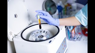 Centrifugation for blood Glucose test Wear Gloves and lab coat always [upl. by Auos]