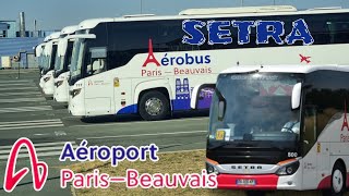 Beauvais Tillé airport to Paris city center Porte Maillot By BusOne way ticket price is €18【4K】 [upl. by Nesnej]