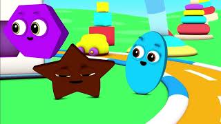 Shapes School  Theme Song  Baby First TV [upl. by Nosiaj]