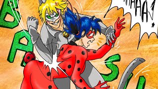 Ladybug vs Chat Noir Blanc p2  Miraculous Ladybug Comic Dub [upl. by Aryk14]