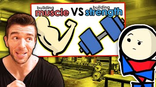 How To Build Muscle Vs How To Build Strength  The Major Difference [upl. by Cowley736]