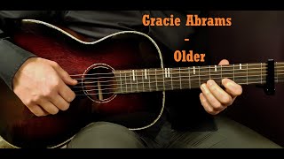 How to play GRACIE ABRAMS  OLDER WishWednesday Acoustic Guitar Lesson  Tutorial [upl. by Hong]