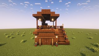 How To Build A Small Starter House In Minecraft [upl. by Miksen896]