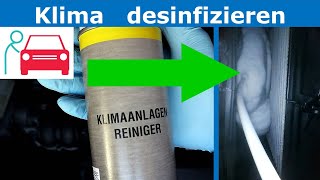 Klimaanlage desinfizieren  Warum die Klima stinkt  Anleitung mit Endoskop Aufnahmen  Tutorial [upl. by Trik]