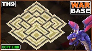 War Base TH9 Design 2024  Copy Link BaseofClans [upl. by Gnahc]