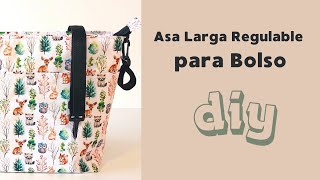 COMO HACER una ASA regulable de hombro para cualquier BOLSO [upl. by Yatnohs]