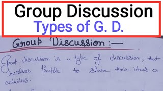 What is Group Discussion Types Of Group Discussion  Tools for group discussion communication [upl. by Adnalahs]