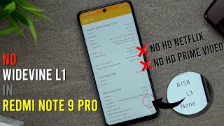 BEWARE No Widevine L1 support amp HD Playback on Redmi Note 9 Pro Retail Unit [upl. by Jeanette]