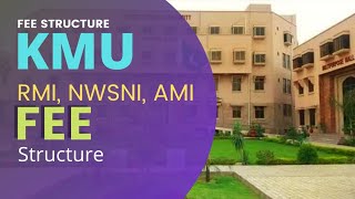 KMU Fee structure  Nursing Allied health sciences and DPT fee structure [upl. by Tamarah]