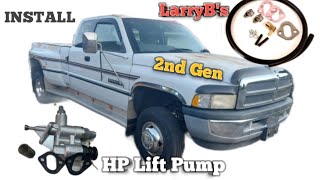 2nd Gen Dodge 12v Cummins HP Lift Pump amp Fuel Heater Eliminator Kit Install [upl. by Rodgers516]