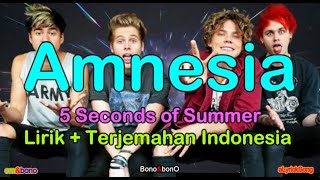 AMNESIA  5 Seconds of Summer  Lirik  Terjemahan Indonesia [upl. by Agathe]