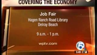 Job fair at Hagen Ranch Road Library in Delray Beach [upl. by Trip]