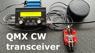 CW using QMX QRP transceiver  set up of portable station and antenna activation on 40m [upl. by Nnylanna784]