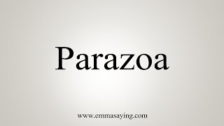 How To Say Parazoa [upl. by Hocker205]