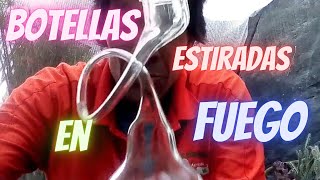 ¿Cómo estirar BOTELLAS de VIDRIO en el fuego Enamoradodelasplantas [upl. by Anivas]