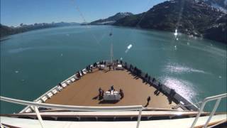 Timelaps Glacierbay Alaska on the MS Zuiderdam [upl. by Enelehs]