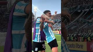 LA EXPLOSIÓN DEL TERCERO GOL Racing Sudamericana Campeón [upl. by Nishom]