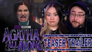 Agatha All Along TEASER TRAILER Reaction  Marvel  WandaVision [upl. by Lleznol]