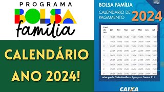 💥 CALENDÁRIO DO BOLSA FAMÍLIA PAGAMENTOS MÊS DE JANEIRO DE 2024 [upl. by Chrystal]