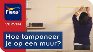 Decoreren met tamponeren in 4 stappen  Flexa Verf [upl. by Ariay]