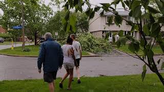 Nepean Ottawa deadly thunderstorm aftermath Raw footage from May 21 2022 [upl. by Netty554]