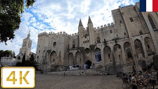 Palais des Papes in Avignon France  Summer 2021【4K】 [upl. by Anilak]