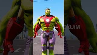 GTA V IRON HULK vs TEAM RHINO EPIC FIGHT gta5 shorts [upl. by Ymiaj327]