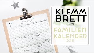 5 Klemmbrett DIY Ideen für Familienkalender  selber bauen  delari [upl. by Greenstein192]