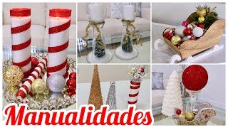 COMO HACER CANDELABROS NAVIDEÑOS  DIY PARA DECORAR TUS MESAS  CANDELABROS NAVIDEÑOS [upl. by Triny105]