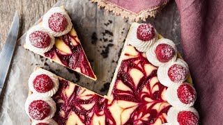 White Chocolate Raspberry Cheesecake [upl. by Lenod]