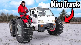 Mini Truck on 6 Foot Tall Wheels [upl. by Newlin]