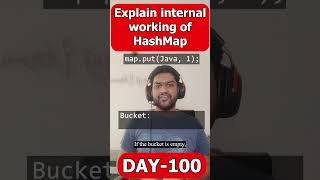 Explain internal working of a HashMap java interview interviewtips [upl. by Ardekal4]