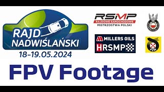 Rajdowe Mistrzostwa Polski 2024  Rajd Nadwislański 1805  1905  FPV Footage [upl. by Furlani]