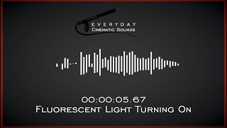 Fluorescent Light Turning On  HQ Sound Effects [upl. by Selby]