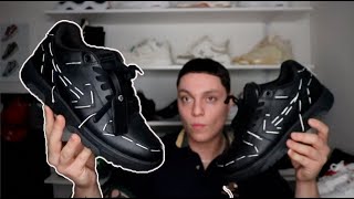 OFF WHITE Out of Office Sartorial Stitch Black Sneaker Review  ON FOOT [upl. by Noman998]