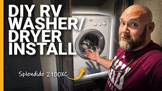 DoItYourself 🛠 RV WASHERDRYER INSTALL in a Grand Design Reflection 312BHTS Splendide 2100XC [upl. by Enninaej]