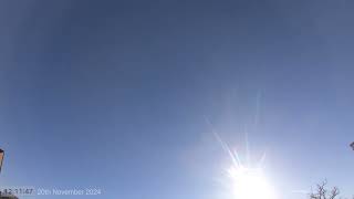 Daytime Sky Time Lapse 20th November 2024 [upl. by Soracco]