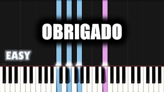 Solly Mahlangu  Obrigado  EASY PIANO TUTORIAL by SA Gospel Piano [upl. by Darnoc]